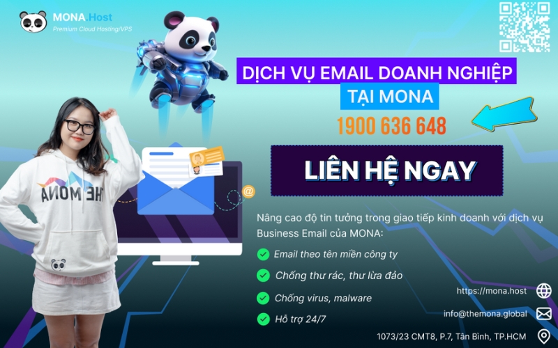 dịch vụ email doanh nghiệp tại MONA Host